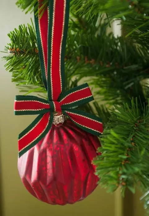 Retro Stripe Christmas Ribbon