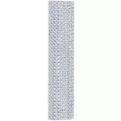 Silver metallic textured ribbon by Berisfords