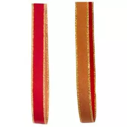 red and sable reversible ribbon