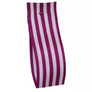 9mm x 25m Stripe Ribbon By Berisfords Ribbons Col:Fuchsia