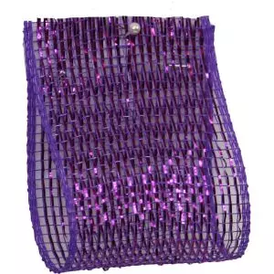 Purple Metallic Deco Mesh 63mm x 10m