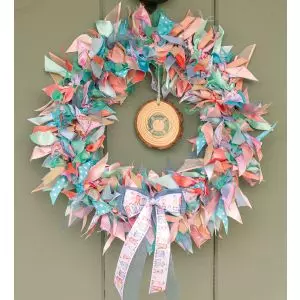 Coastal themed ribbon wreath kit