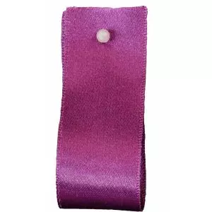 Double Satin Ribbon By Berisfords Ribbons: Plum (Col 49) - 3mm - 50mm widths
