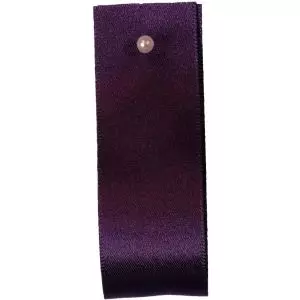Double Satin Ribbon By Berisfords Ribbons: Blackberry (Col 6841) - 3mm - 50mm widths