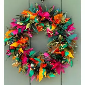 Tropical Ribbon Wreath kit