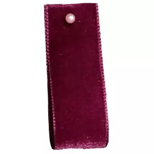 Velvet Ribbon By Berisfords Col: Bordeaux 9390 - available in 9mm - 50mm widths