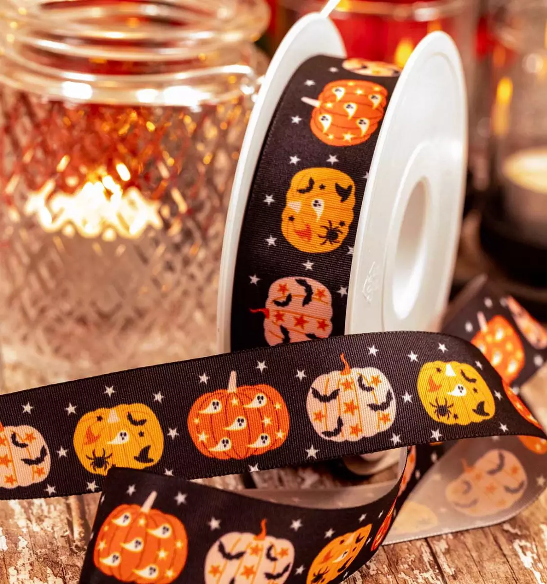 Pumpkin Patch Halloween ribbon 25mm