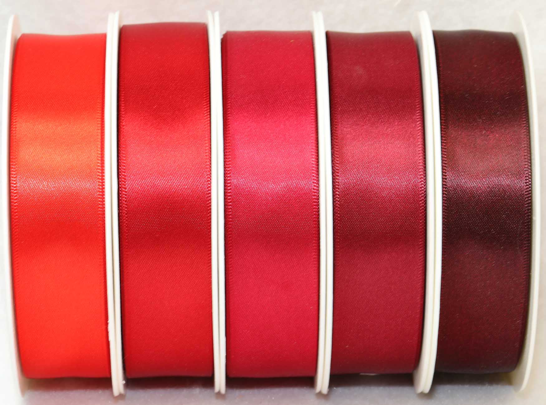 1.5” Wired Ribbon in solid deep Burgundy ribbon, solid, maroon ribbon, wine  ribbon