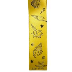 25mm Yellow Sea Shell Ribbon