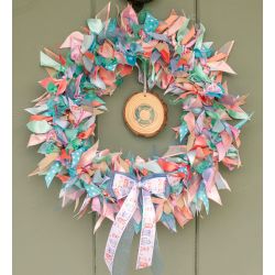 Coastal themed ribbon wreath kit