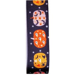 25mm Pumpkin Patch Halloween ribbon article 80929