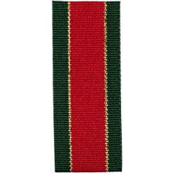 25mm Retro Stripe Christmas Ribbon By Berisfords Ribbons