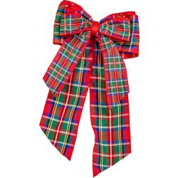 Large Handmade Royal Stewart Tartan Bow