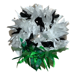 Football themed ribbon wreath kit