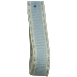 Vintage Stitch Ribbon 15mm x 15m col 3 - Pale Blue