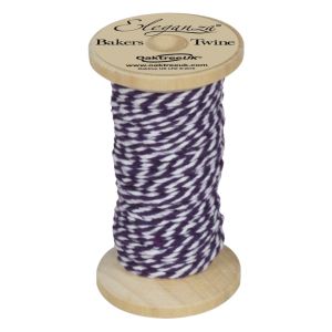 Bakers Twine Wooden Spool 2mm x 15m Purple No.36