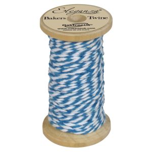 Bakers Twine Wooden Spool 2mm x 15m Turquoise No.55