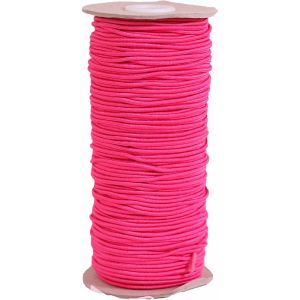 Cerise 3mm round cord elastic