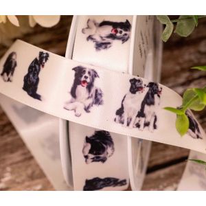 Collie Dog Ribbon 25mm