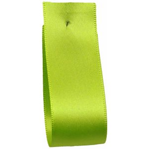Shindo Double Satin Ribbon Lime Green (Col: 037) - 3mm - 50mm widths