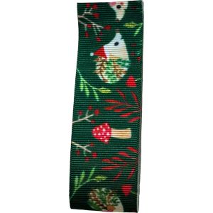 25mm Christmas Hedgehog design ribbon