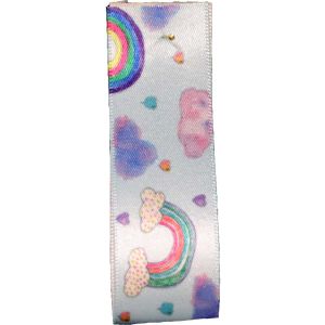 Rainbow Sky Ribbon 25mm x 20m