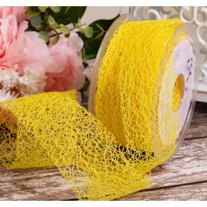 Yellow 50mm x 20m Web Ribbon