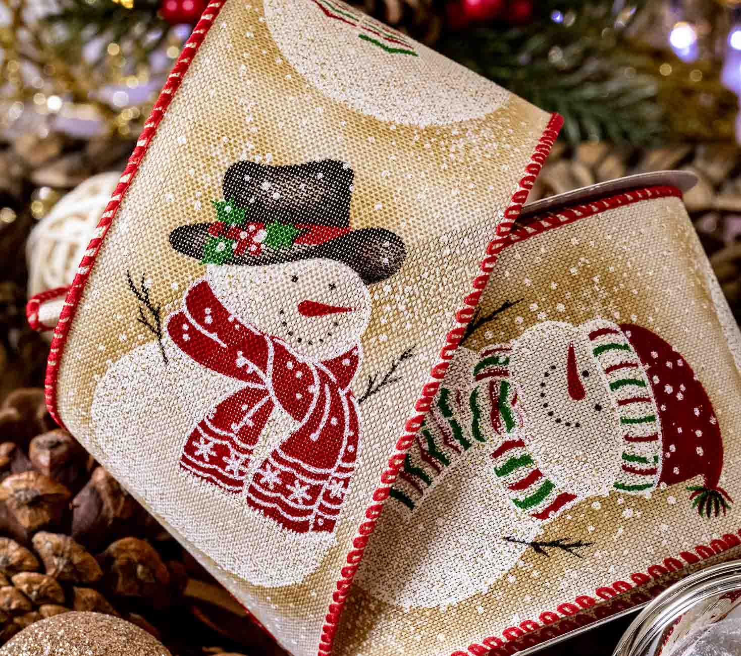 Snowman Christmas Ribbon